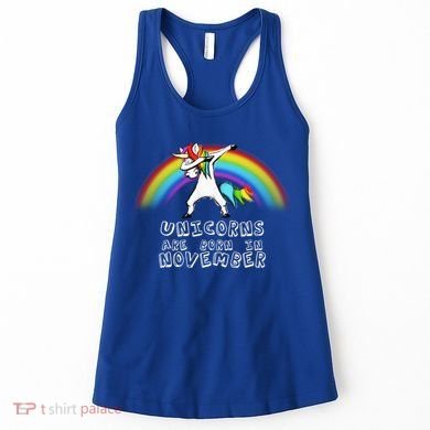 Unicorns Are Born In November Women's Tank Top