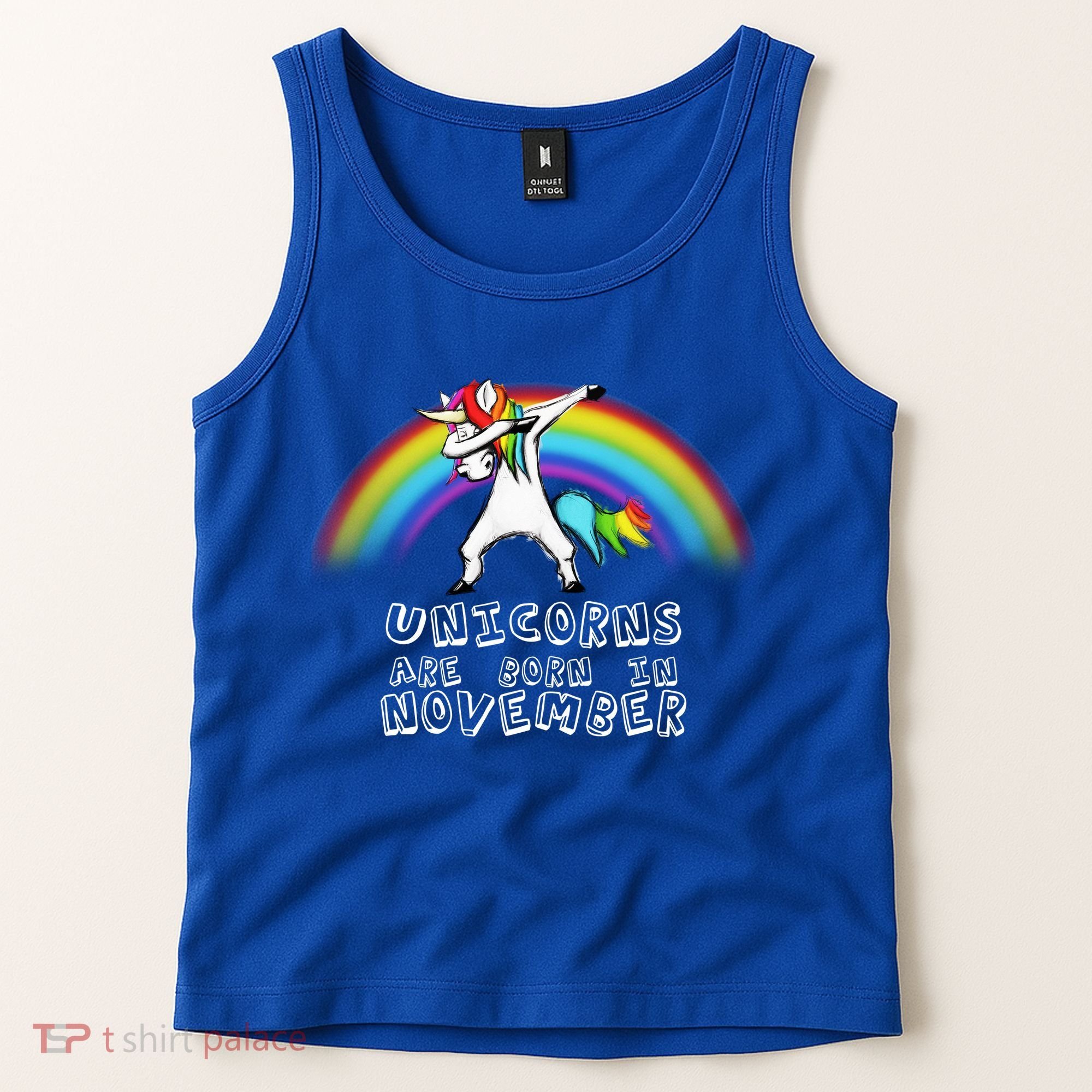Unicorns Are Born In November Tank Top
