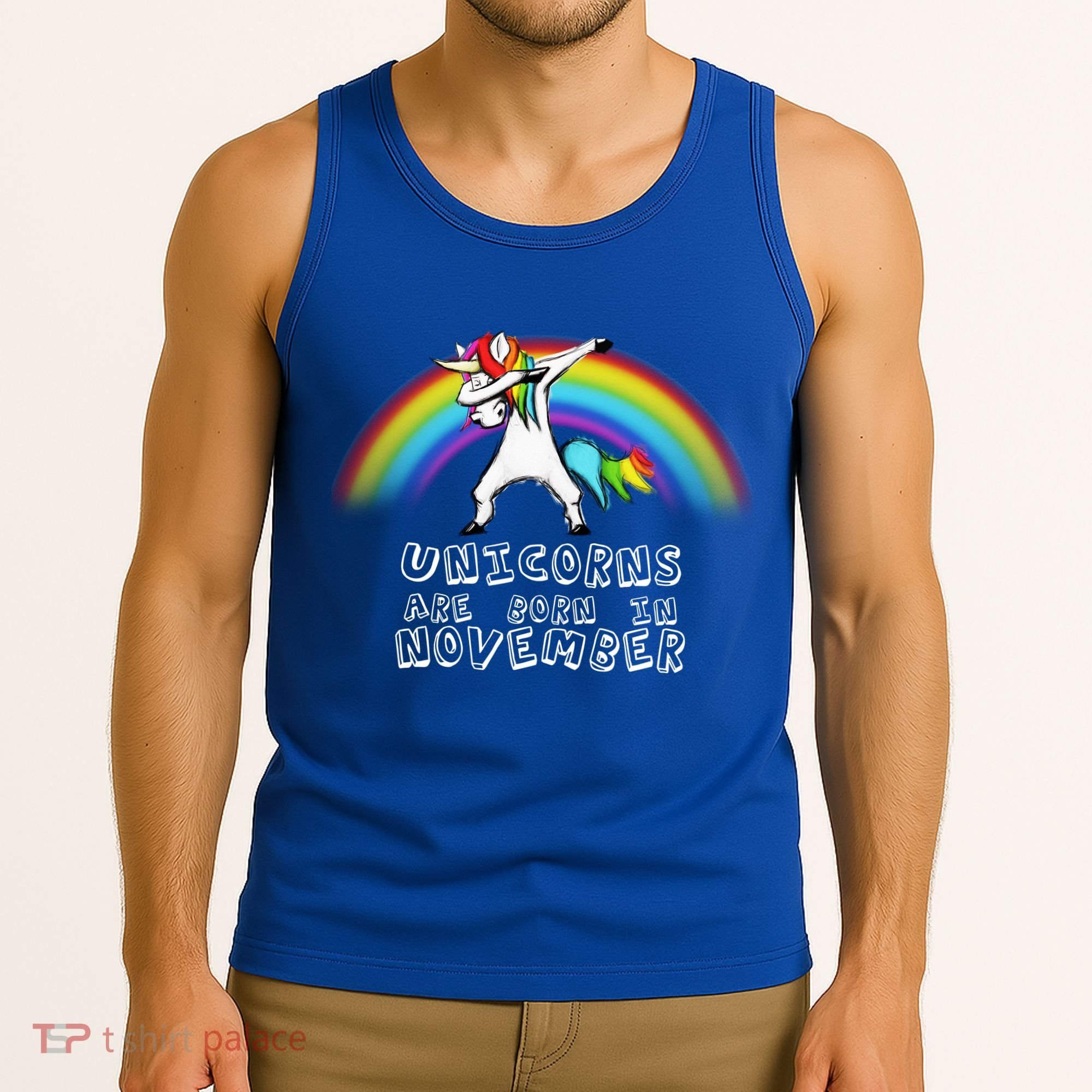 Unicorns Are Born In November Tank Top