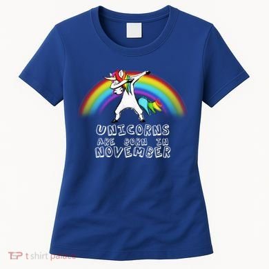 Unicorns Are Born In November Women's T-Shirt