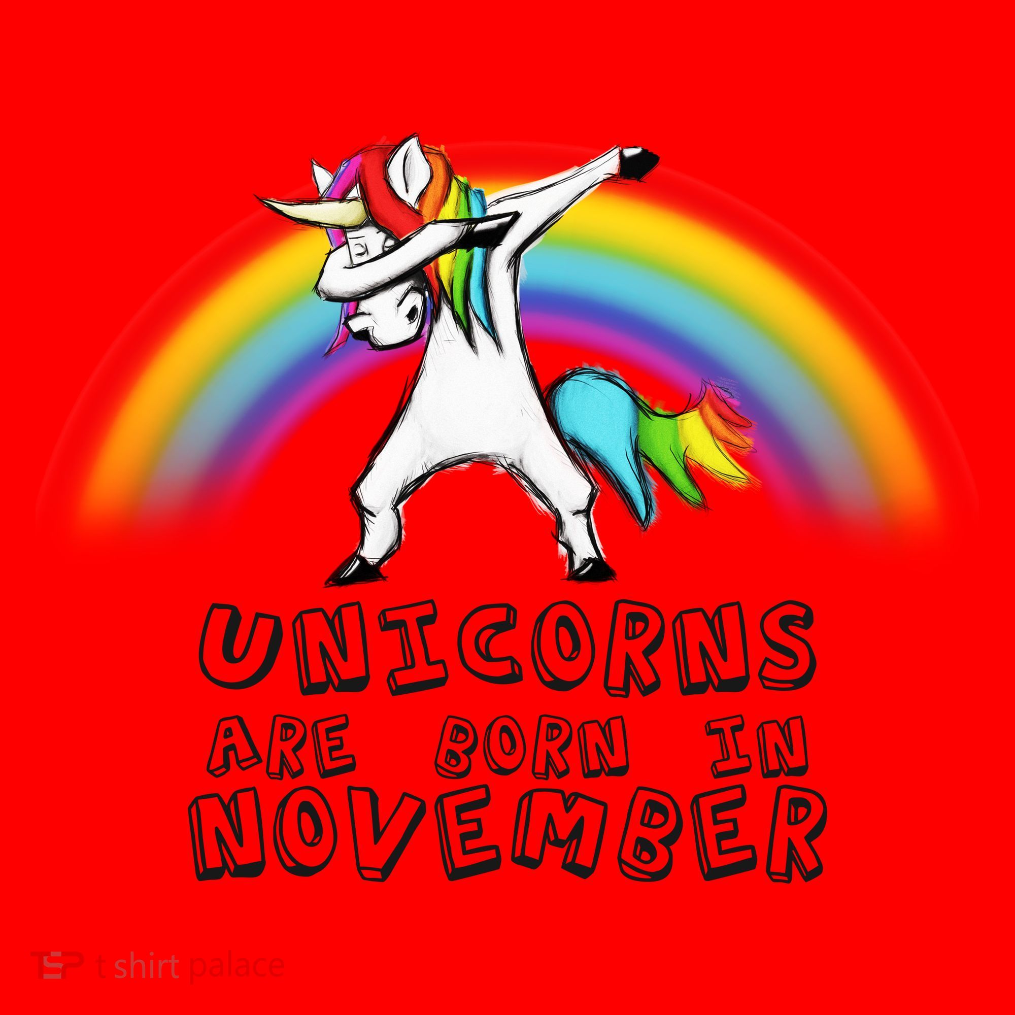 Unicorns Are Born In November Santa Hat