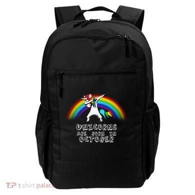 Unicorns Are Born In October Birthday Backpack