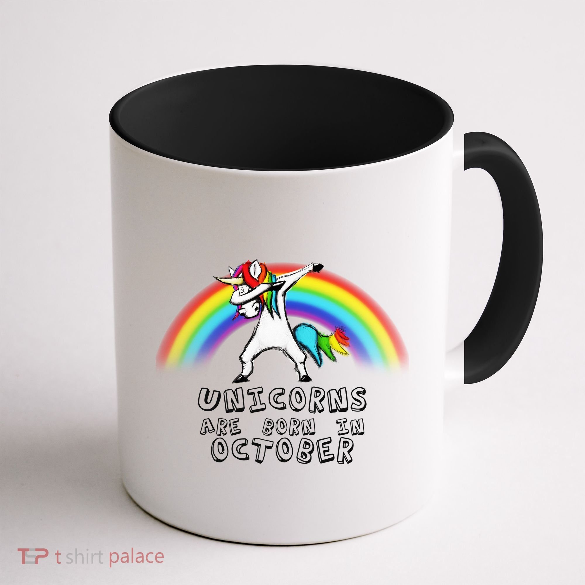 Unicorns Are Born In October Birthday Coffee Mug