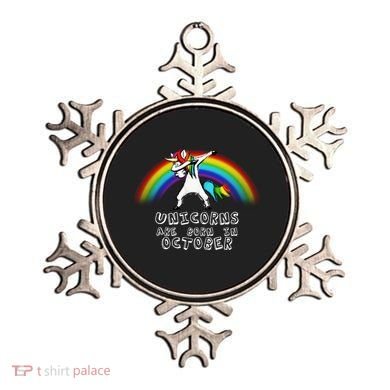 Unicorns Are Born In October Birthday Ornament