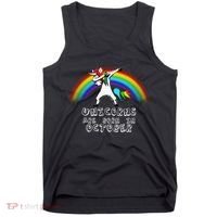 Unicorns Are Born In October Birthday Tank Top thumb 0