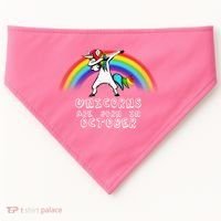 Unicorns Are Born In October Birthday USA-Made Doggie Bandana thumb 0