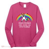 Unicorns Are Born In October Birthday Long Sleeve Shirt thumb 0