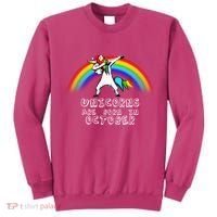 Unicorns Are Born In October Birthday Sweatshirt thumb 0