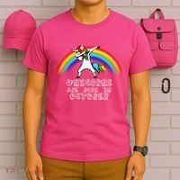 Unicorns Are Born In October Birthday T-Shirt thumb 6