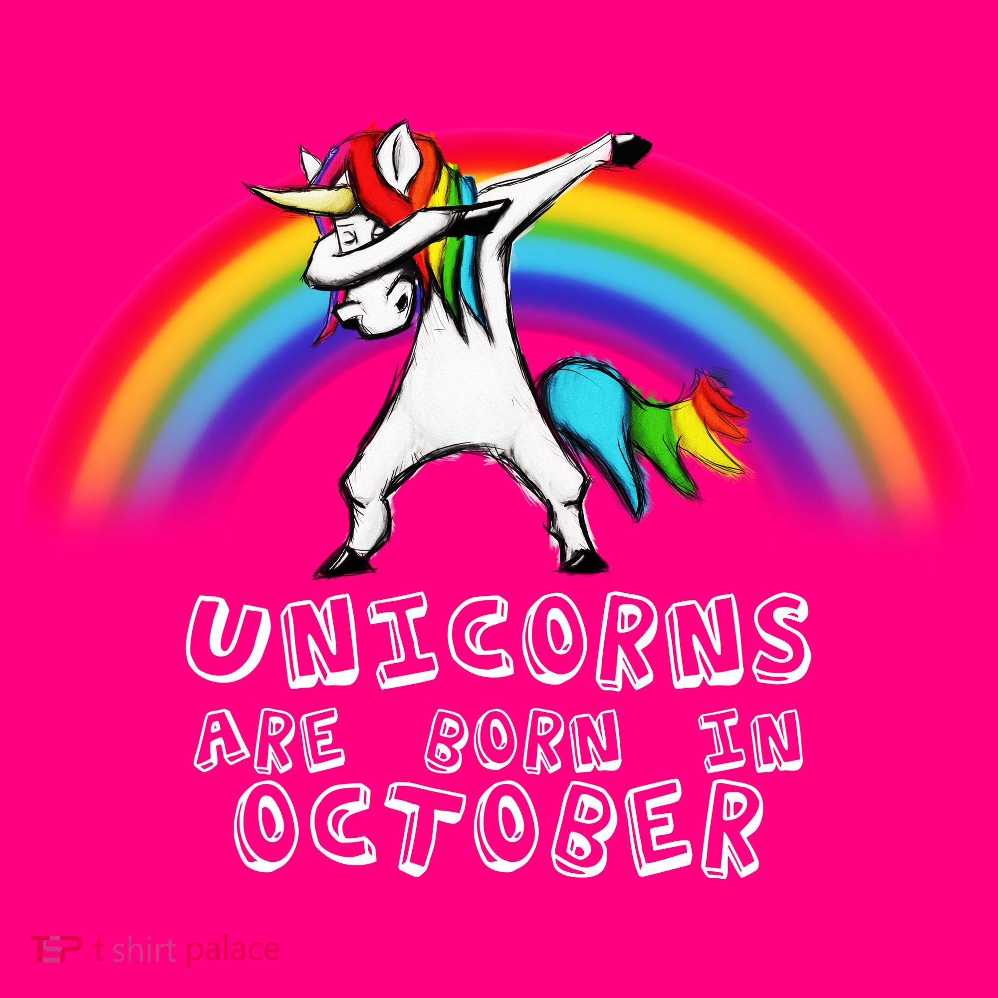Unicorns Are Born In October Birthday Mousepad