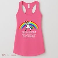 Unicorns Are Born In October Birthday Women's Tank Top thumb 0