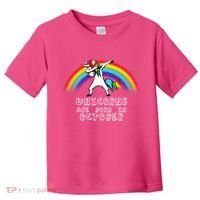 Unicorns Are Born In October Birthday Toddler T-Shirt thumb 0