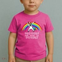 Unicorns Are Born In October Birthday Toddler T-Shirt thumb 2