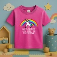 Unicorns Are Born In October Birthday Toddler T-Shirt thumb 3