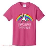 Unicorns Are Born In October Birthday Kids T-Shirt thumb 0
