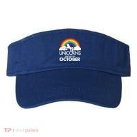 Unicorns Are Born In October Rainbow Retro Visor thumb 0
