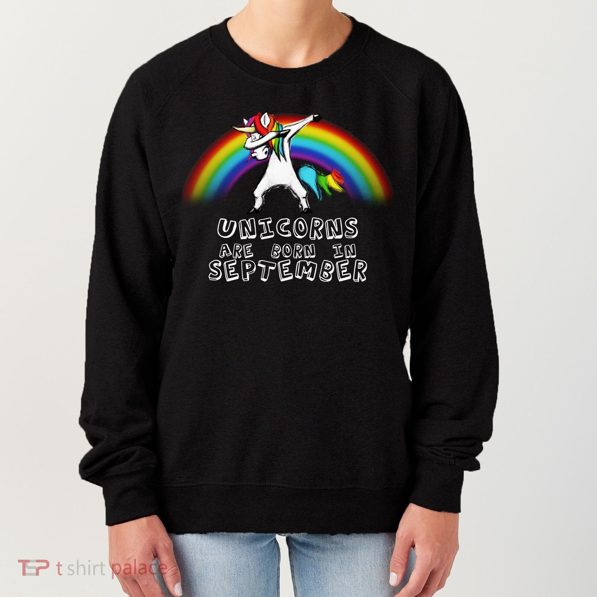 Unicorns Are Born In September Birthday Women's Sweatshirt