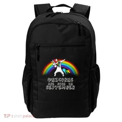 Unicorns Are Born In September Birthday Backpack