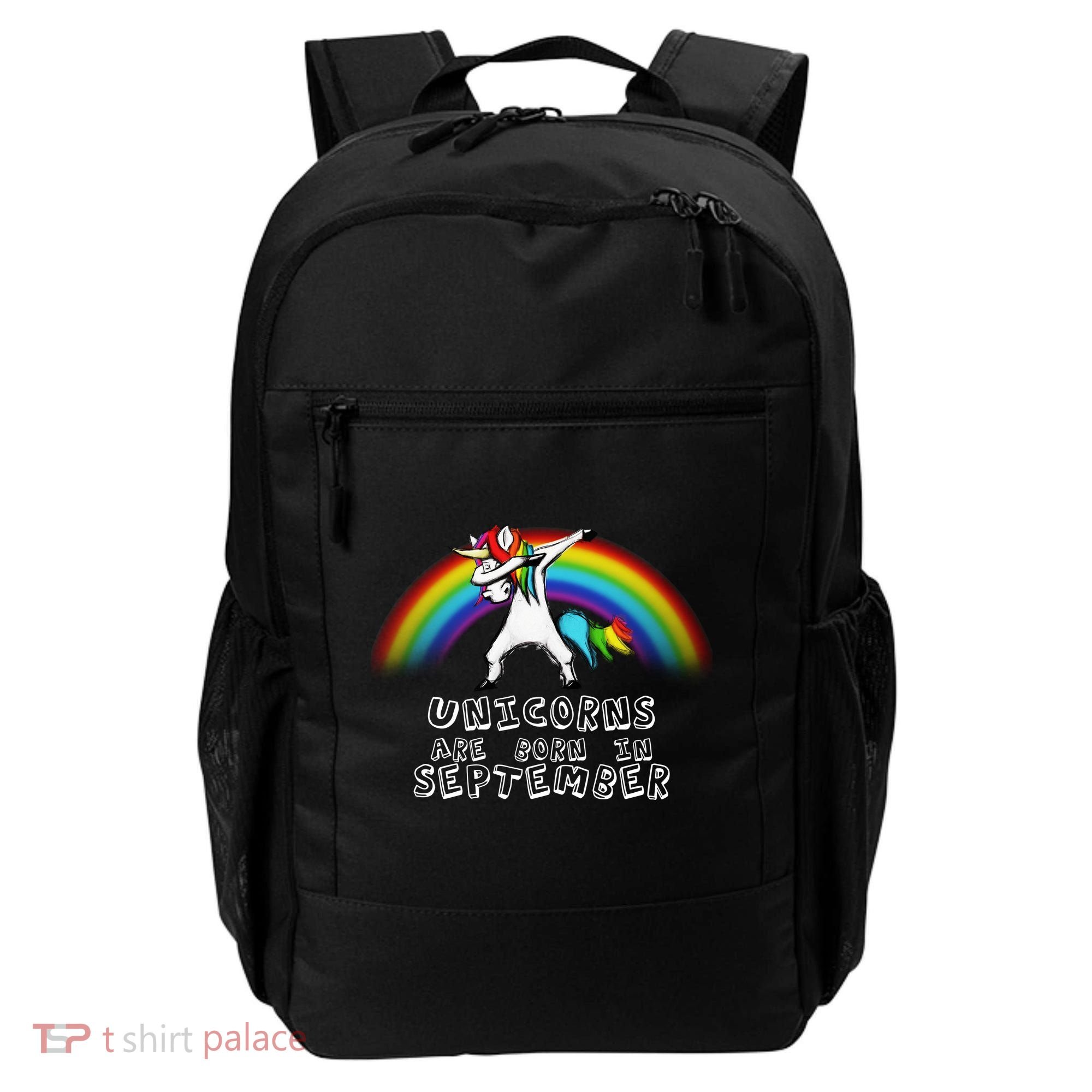 Unicorns Are Born In September Birthday Backpack