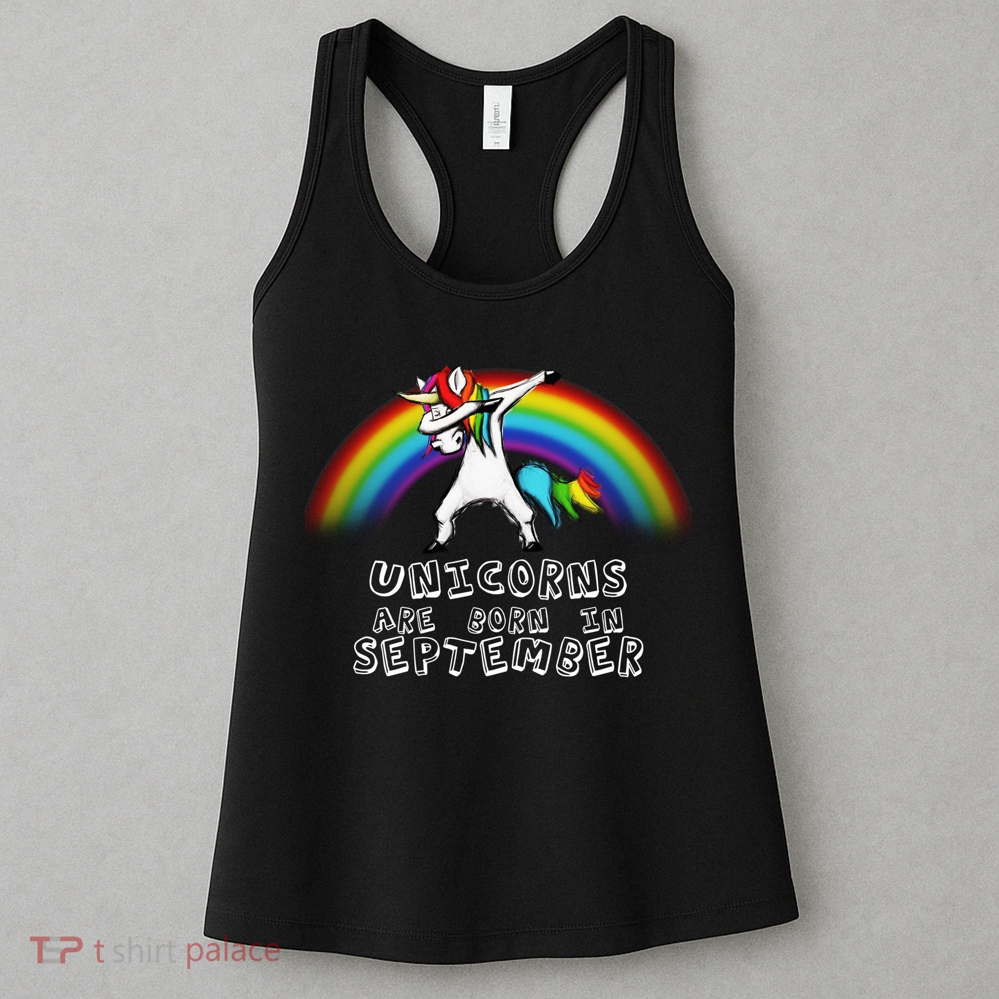 Unicorns Are Born In September Birthday Women's Tank Top