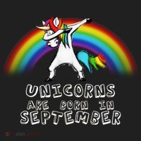 Unicorns Are Born In September Birthday Hat thumb 2