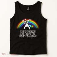 Unicorns Are Born In September Birthday Tank Top thumb 2