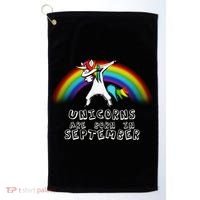 Unicorns Are Born In September Birthday Golf Towel thumb 0