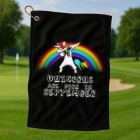 Unicorns Are Born In September Birthday Golf Towel thumb 1