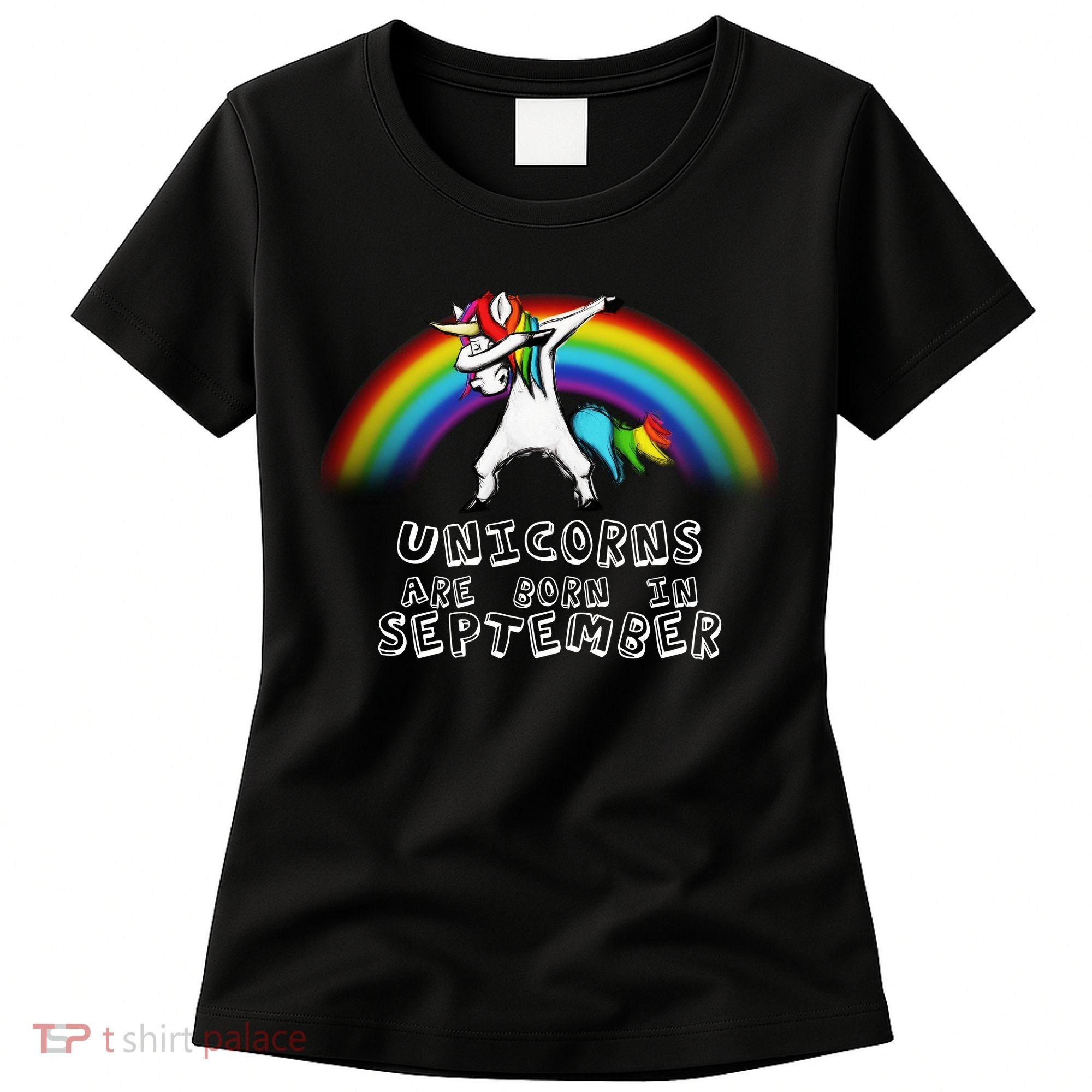 Unicorns Are Born In September Birthday Women's T-Shirt