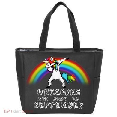 Unicorns Are Born In September Birthday Tote Bag