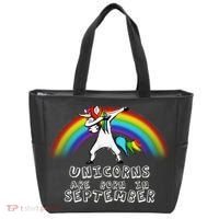 Unicorns Are Born In September Birthday Tote Bag thumb 0