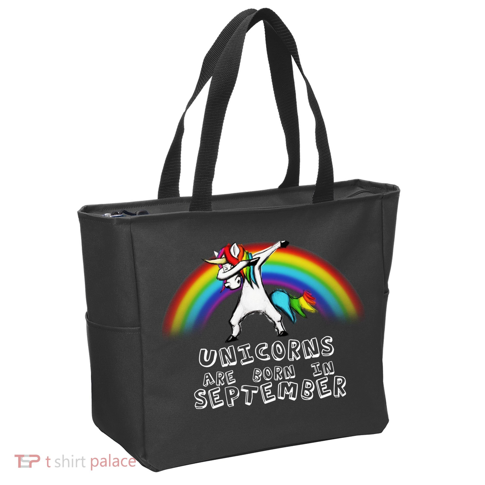Unicorns Are Born In September Birthday Tote Bag