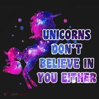 Unicorns Don't Believe In You Either Ornament thumb 1