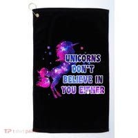 Unicorns Don't Believe In You Either Golf Towel thumb 0