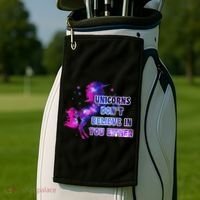 Unicorns Don't Believe In You Either Golf Towel thumb 2