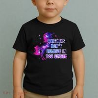 Unicorns Don't Believe In You Either Toddler T-Shirt thumb 2