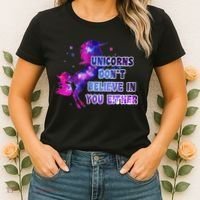Unicorns Don't Believe In You Either Women's T-Shirt thumb 2