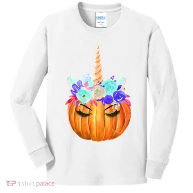 Unicron Pumpkin Kids Long Sleeve Shirt