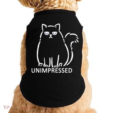 Unimpressed Funny Angry Cat Doggie Tank