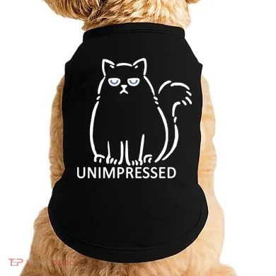 Unimpressed Funny Angry Cat Doggie Tank