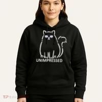Unimpressed Funny Angry Cat Hoodie thumb 5