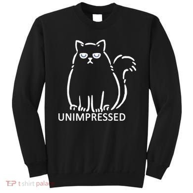 Unimpressed Funny Angry Cat Sweatshirt