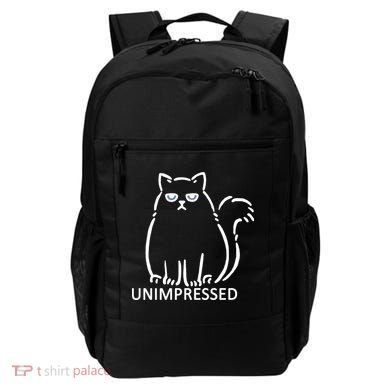 Unimpressed Funny Angry Cat Backpack
