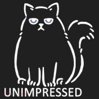 Unimpressed Funny Angry Cat Beanie thumb 2