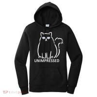 Unimpressed Funny Angry Cat Women's Hoodie thumb 0