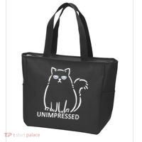 Unimpressed Funny Angry Cat Tote Bag thumb 3