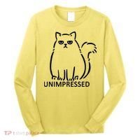 Unimpressed Funny Angry Cat Long Sleeve Shirt thumb 0