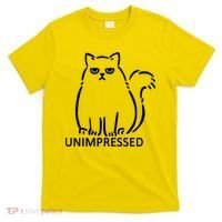 Unimpressed Funny Angry Cat T-Shirt thumb 0