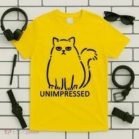Unimpressed Funny Angry Cat T-Shirt thumb 5