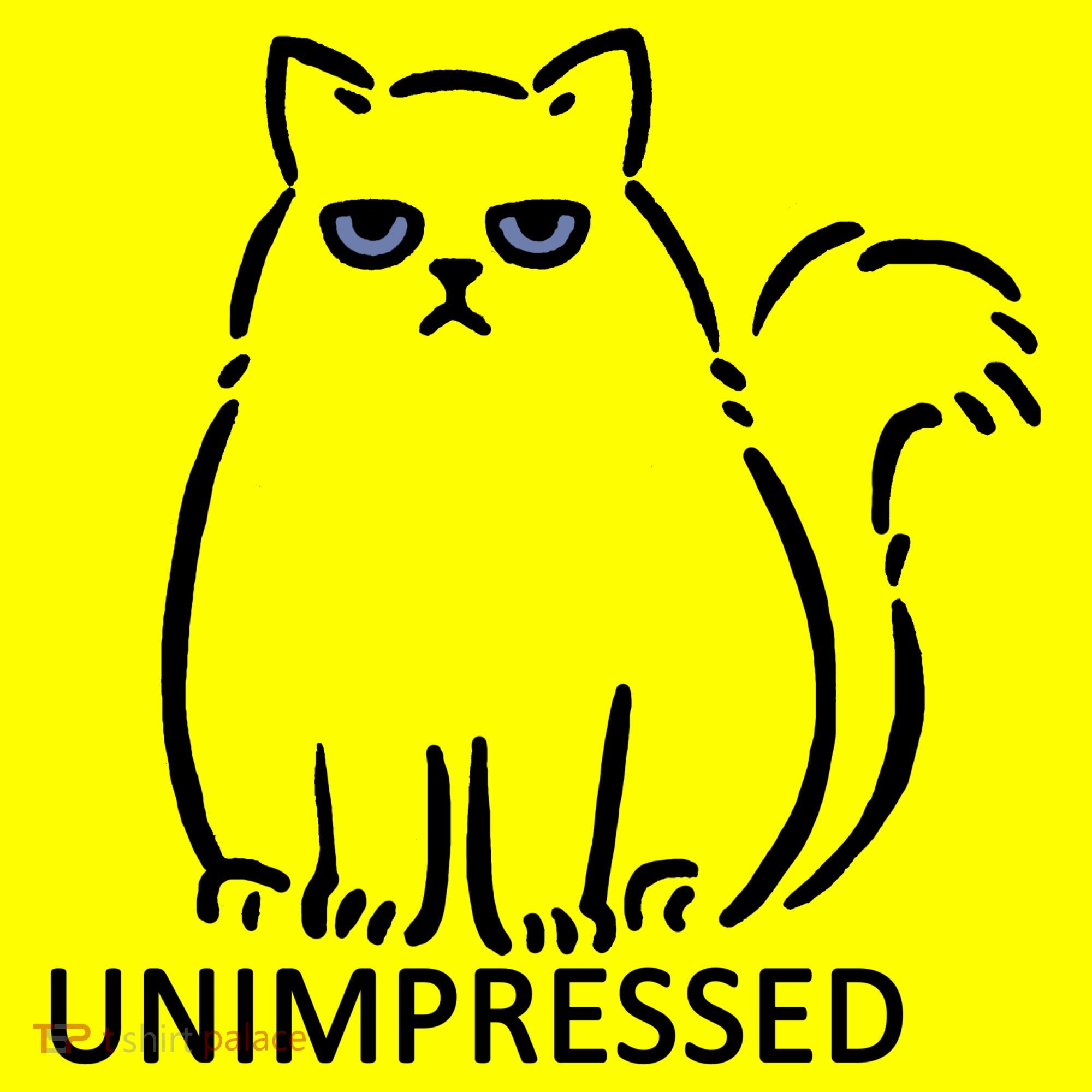 Unimpressed Funny Angry Cat Polo
